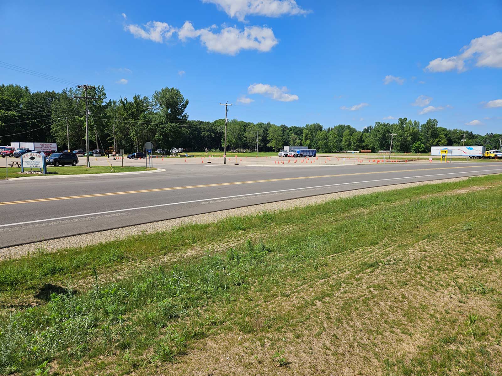distant view of testing area